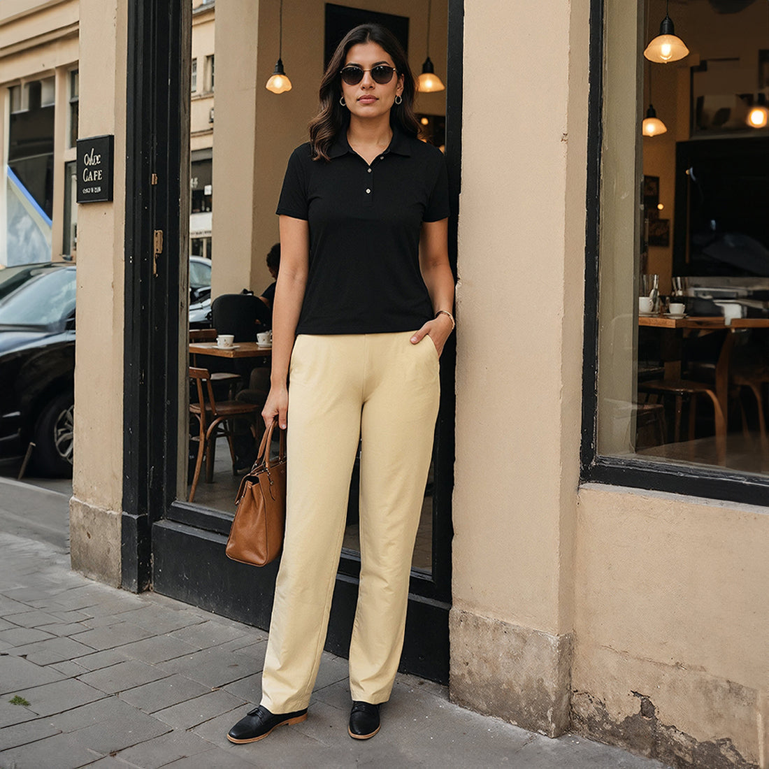 AM:PM Cotton Straight Pants