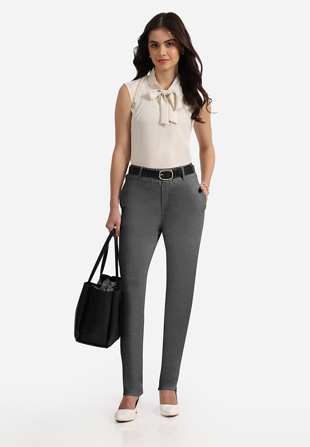 Work-To-Wine Twill Straight Pants